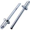 SKIR'CO 200 rivetti ciechi in acciaio zincato 5,0 x 10 mm, mandrino in acciaio, rivetti a testa bombata, DIN 7337