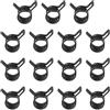 PATIKIL Clip a Molla per Tubi da 8-9.2mm OD, 15pz Clip a Molla a Tensione Costante in Silicone per Tubi dell'Aria del Silicone lista del Carburante Tubo dell'Acqua, Nero
