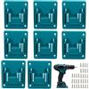 Tel Charme * 8 supporti per attrezzi da parete per Makita 18 V, utensili elettrici, supporto per macchina, supporto per avvitatore con viti, supporto per macchina da officina