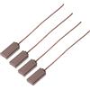 EMSea 2 paia di spazzole in carbonio per alternatore, 4,6 x 6,4 x 14,5 mm, compatibili con Rhone Sev, compatibili con Motorola