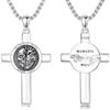 ROMANTICWORK ROMANTIC WORK Collana egiziana in argento Sterling 925 Egitto Ankh/Anubis Ciondolo Egiziano Gioielli Regali per Uomo Donna