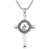 ROMANTICWORK 12 collane con segno zodiacale in argento Sterling 925, costellazione, ciondolo con segno zodiacale, collana oroscopo, regalo per uomo e donna, Argento sterling, Non pietra preziosa