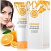 Muiefe Gel Esfoliante Arancione, Naturale Gel Esfoliante per Viso e Corpo, per La Pulizia Profonda Del Poro per Esfoliare il Viso, Riduce le Rughe ed Elimina le Macchie Scure, Raffinante per i Pori, 50g