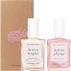 Manucurist Set Smalto Unghie Manucurist Active Icons Duo - Smalti Active Bright, Active Plump - Trattamento illuminante e cura - Smalto Rinforzante Unghie - Cofanetto Regalo Donna