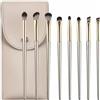 Lonnalee Set di pennelli da trucco, 8 pennelli per eyeliner con custodia in PU, pennelli per trucco professionale, pennelli per cosmetici e pennelli per trucco