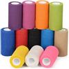 Sagafly 12 Rotoli Benda Elastica Coesiva 10cm x4.5m Elastica Bendaggio Adesiva Coesiva Benda Nastro Autoadesivo Salvapelle Sportivo Garza Autoadesiva Fasciature per Mani, Piedi, Ginocchia