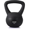 FIZYO kettlebell morbido per allenamento fitness e palestra manubrio ergonomico per esercizi di forza cardio e crossfit attrezzo versatile per home gym pesistica squat funzionale (Grigio 2 kg)