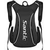 Santic Zaino Ciclismo 15L Ultraleggero Zaino Bicicletta MTB Piccolo Zaino Bici Mountain Bike Nero