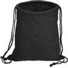PATIKIL Cotone Coulisse Borse, Cotone Tela Coulisse Zaino Pieghevole Sport Palestra Borse per Donne Uomo Palestra Sport Viaggio, Nero