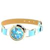 A Bijoux Pietre E Minéraux. Braccialetto, Apatite Blu Neon Grezzo Modello Orologio 25 MM