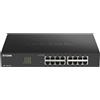 D-Link Switch Gestito Gigabit 16 Porte Nero - Alta Capacità 32 Gbit/s