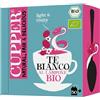 CUPPER Tè Bianco al Lampone Biologico, Gusto Delicato e Fruttato, Filtri 100% Biodegradabili, Confezione da 50 Bustine