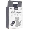 AqpetFriends Lettiera CattyGreen Sabbia per Gatti alla Soia Naturale di origine Vegetale Senza profumazione ai Carboni Attivi