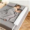 DUJUIKE Cuscino Per Ginocchia Comfort, Cuscino Cervicale In Memory Foam, Supporto Lombare, Adatto A Collo, Gambe E Vita, Design A Forma Di Mezzaluna (Bianco, 1-pack (105cm))