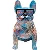 Kare Statuetta decorativa di design Dog of Sunglass, accessorio, oggetto decorativo, decorazione per soggiorno, camera, bulldog, motivo animali, cane, 37 x 30 x 20 cm