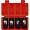 CASOMAN Set di 4 bussole 1/2 12 punti metrici, CR-MO, 30, 32, 34, 36 mm, 1/2