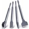 Topolenashop Set Da 4 punte da trapano SDS-Plus, punte per trapano con mezzi punta e punta piatta per mattoni, cemento, pietra, calcestruzzo e muratura, accessori per martello perforatore VHT02652