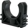 Baumaxxe 10 fascette per tubi PVC 25 mm con foro vite I clip fermatubo apribile in plastica nera I per impianti piscina linee pressione e aspirazione I bm159