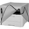 kwmobile Copertina Antipolvere Compatibile con Brother DCP-L3560CDW / MFC-L3740CDWE - Copri Stampante - Copertura Protettiva - Fodera in Grigio Chiaro