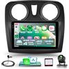 Rimoody 4G+128G Wireless Carplay Android Autoradio per Renault Dacia Logan 2 Sandero B52 2012-2019 9 Pollici Incell Schermo Autoradio Android Auto GPS Navi WiFi Bluetooth FM/RDS EQ/SWC Telecamera Posteriore