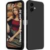 ISOI - Cover per Samsung Galaxy A06 4G, Custodia Morbida in Silicone Liquido, Protezione Completa Antiurto Ultra Sottile per il Corpo - Nero