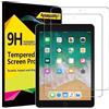 4youquality 2 pellicole proteggi schermo per iPad 9,7 (6a/5a generazione, modello 2018/2017), iPad Air 1/Air 2, iPad Pro 9,7, pellicola in vetro temperato, antigraffio, resistente agli urti
