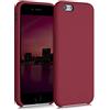 kwmobile Cover per Apple iPhone 6 / 6S Custodia - Back Case per Smartphone in Silicone TPU - Protezione Gommata - rosso rabarbaro