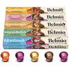 Belmio Capsule Compatibili Nespresso, Mix Gusti + Decaffeinato, Capsule di Caffè a Tostatura Forte, Intensità da 6, Autentica Qualità Belga, 5 Varianti di Gusto, 50 unità.