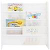 Humble Crew HumbleCrew Libreria Bambini Chic: Scaffale 4 Ripiani per Libri, Design Moderno Bianco, Perfetto per Camerette Ordinata e Letture Creative dei Piccoli