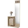 Somnia Mobile da ingresso verticale, modello Celine, pratico e funzionale, legno, Cambria, 85 cm (lunghezza) x 28 cm (profondità) x 190 cm (altezza)