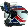 DOBLE XX Casco modulare GULLWING SUPERTOUR Bianco Blu e Rosso Omologazione 22.06 con doppia visiera P/J (XXL 63/64)