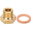 KIMISS Adattatore per Mittente per Misuratore di Temperatura, 1/8in NPT a M14x1.5 Kit Adattatore Metrico per Temperatura Maschio Universale per Auto