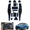 GAFAT Compatibile con Ford Puma ST Line 2020-2023 2024 Tappetini Antiscivolo, Puma 2024 Tappetino in Gomma, Puma ST Line X Tappetini Console Centrale, Cuciture Porte, Puma Accessori (Blu)