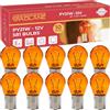 GADLANE 581 - Set di 10 Lampadine Per Auto 12 V, 21 W, PY21 W, Attacco A Baionetta