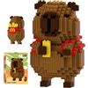 WFKKMEQ Capybara Blocchi di Costruzione, Capybara Mattoncini da Costruzione Mini Building Blocks Set 3D Puzzle Cartoni Mini Blocchi Giocattoli Animali Giocattolo da Costruire per Regalo di Compleanno