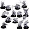 Forged Terrain Fantasy Swamp Frog Herders - Set di figure da cavalleria in scala 32 mm per gioco da tavolo