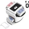 Haedswer Mischia Carte Automatico, Mescolatore Carte da Gioco Elettrico per 1-4 Mazzi, modalità Auto e Manuale, Ricaricabile, Basso Rumore per Poker, Uno, Blackjack, Skip-Bo, Phase 10, Texas Hold'em