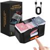 Vahlbeste Mescolatore Carte da Gioco a Basso Rumore, Mischia Carte Automatico con Batteria Ricaricabile da 3000 mAh e Cavo di Ricarica UBS, Distributore Carte da Gioco per 2 Mazzi, per Giocare