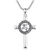 ROMANTICWORK 12 collane con segno zodiacale in argento Sterling 925, costellazione, ciondolo con segno zodiacale, collana oroscopo, regalo per uomo e donna, Argento sterling, Non pietra preziosa