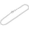 NKlaus bracciale 925 argento sterling 19cm lungo cordolo catena rotonda signore bracciale armatura fine 12609