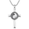 ROMANTICWORK 12 collane con segno zodiacale in argento Sterling 925, costellazione, ciondolo con segno zodiacale, collana oroscopo, regalo per uomo e donna, Argento sterling, Non pietra preziosa