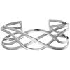 Silverly Bracciale in Argento Sterling 925 con Nodo Celtico | Gioielli Celtici | Bracciale Rigido Intrecciato Largo da Donna | Braccialetti dell'Amicizia in Argento 925 per Donna