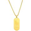 AFSTALR Segno Zodiacale Collana Pendente Piatto militare Argento/Oro/Nero Zodiaco Collana Regalo di Natale Uomo