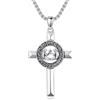 ROMANTICWORK 12 collane con segno zodiacale in argento Sterling 925, costellazione, ciondolo con segno zodiacale, collana oroscopo, regalo per uomo e donna, Argento sterling, Non pietra preziosa