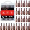 BAKESHU T15 bit x 30 pezzi, Torx Bit T15 1/4 attacco esagonale (lunghezza 25 mm)