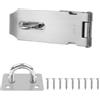Futuhada 4 Pollici Lucchetto Hasp Chiusura Porta, Chiusura Lucchetto Hasp Serratura Della Porta Hasp con Viti, Retto Lucchetto Hasp in Acciaio Inox per Camera da Letto, Garage, Armadio
