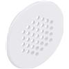 Gedotec Griglia di ventilazione | 10 Pezzi | Plastica Bianca | Griglia di scarico | Foro di ventilazione rotondo | Flusso | Griglia di ventilazione con bordo di copertura | Fori di ventilazione