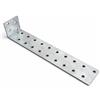 Screws City K09A - Staffa angolare per legno, 400 x 40 x 40 mm, zincata, perforata, per legno, spessore 2 mm, in metallo, piastra a L, resistente, confezione da 2