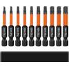 xnnmzhao Set di Punte Torx Per Cacciavite, 10 Inserti Per Cacciavite Torx Lunghi 50 Mm Con Albero Esagonale da 1/4" e Memoria Di Base, T10/T15/T20/T25/T30/T40 Set di Inserzioni Elementari