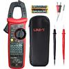 Uni-Trend UNI-T UT204PRO Pinza Amperometrica Portatile True RMS, Rilevamento Pinza NCV,600A 600V AC/DC Tensione Corrente,Resistenza,Capacità，Frequenza, Temperatura,Rilevamento Firewire